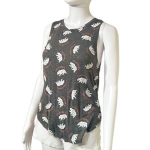 California State Bear Graphic Yoga Tank